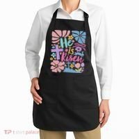 He Is Risen Easter Cross Coquette Jesus Christian Religious Apron thumb 2