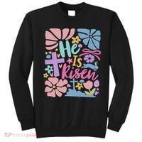 He Is Risen Easter Cross Coquette Jesus Christian Religious Sweatshirt thumb 0