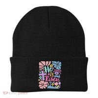 He Is Risen Easter Cross Coquette Jesus Christian Religious Beanie thumb 0