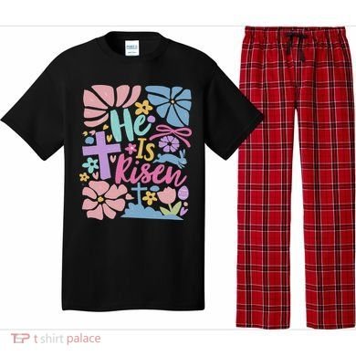 He Is Risen Easter Cross Coquette Jesus Christian Religious Pajama Set