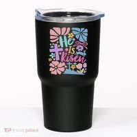 He Is Risen Easter Cross Coquette Jesus Christian Religious Tumbler thumb 0