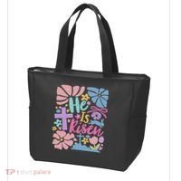 He Is Risen Easter Cross Coquette Jesus Christian Religious Tote Bag thumb 3