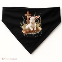 He Is Risen Lamb Matthew 286 Christian Jesus Bible Verses USA-Made Doggie Bandana thumb 0