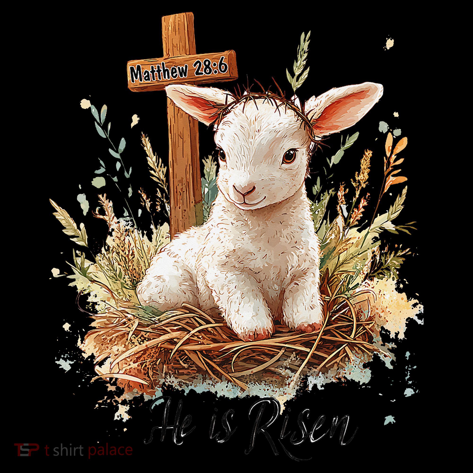 He Is Risen Lamb Matthew 286 Christian Jesus Bible Verses Coffee Mug