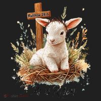 He Is Risen Lamb Matthew 286 Christian Jesus Bible Verses Beanie thumb 2