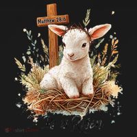 He Is Risen Lamb Matthew 286 Christian Jesus Bible Verses Women's Hoodie thumb 2