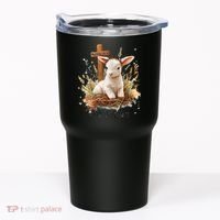 He Is Risen Lamb Matthew 286 Christian Jesus Bible Verses Tumbler thumb 0