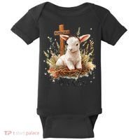 He Is Risen Lamb Matthew 286 Christian Jesus Bible Verses Baby Bodysuit thumb 0