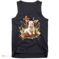 He Is Risen Lamb Matthew 286 Christian Jesus Bible Verses Tank Top thumb 0