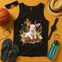 He Is Risen Lamb Matthew 286 Christian Jesus Bible Verses Tank Top thumb 4