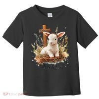 He Is Risen Lamb Matthew 286 Christian Jesus Bible Verses Toddler T-Shirt thumb 0