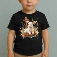 He Is Risen Lamb Matthew 286 Christian Jesus Bible Verses Toddler T-Shirt thumb 2