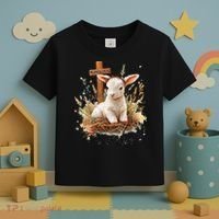 He Is Risen Lamb Matthew 286 Christian Jesus Bible Verses Toddler T-Shirt thumb 3