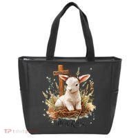He Is Risen Lamb Matthew 286 Christian Jesus Bible Verses Tote Bag thumb 0