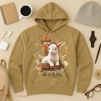 He Is Risen Lamb Matthew 286 Christian Jesus Bible Verses Hoodie thumb 3