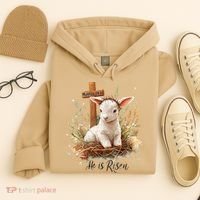 He Is Risen Lamb Matthew 286 Christian Jesus Bible Verses Hoodie thumb 4
