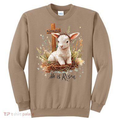 He Is Risen Lamb Matthew 286 Christian Jesus Bible Verses Sweatshirt