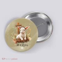 He Is Risen Lamb Matthew 286 Christian Jesus Bible Verses Button thumb 0
