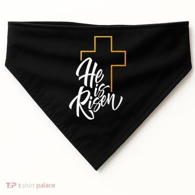 He Is Risen Easter Sunday USA-Made Doggie Bandana
