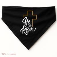 He Is Risen Easter Sunday USA-Made Doggie Bandana thumb 0