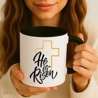 He Is Risen Easter Sunday Coffee Mug thumb 3