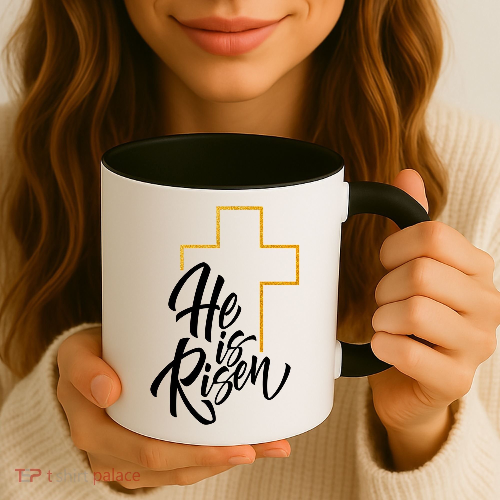 He Is Risen Easter Sunday Coffee Mug