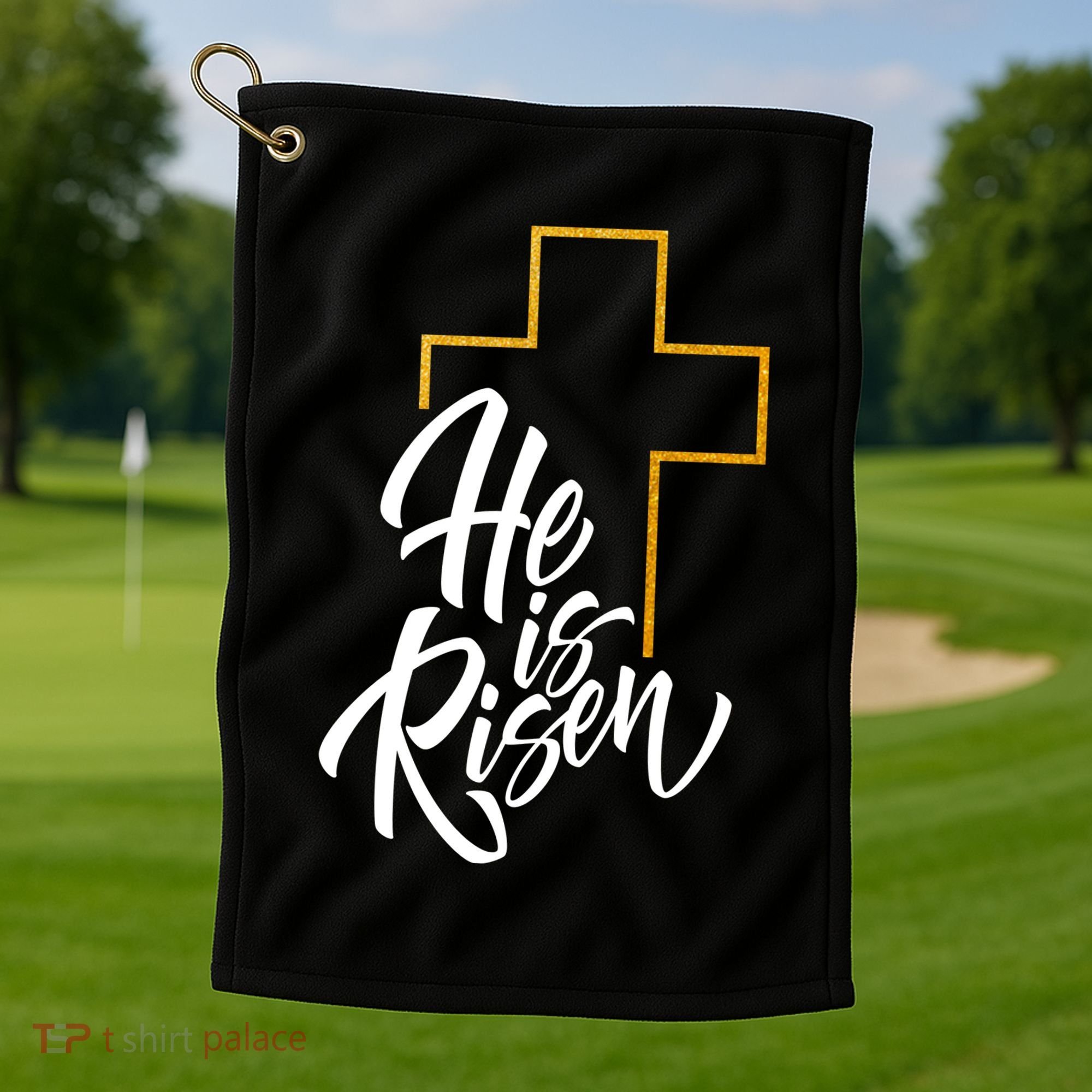 He Is Risen Easter Sunday Golf Towel