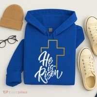 He Is Risen Easter Sunday Hoodie thumb 4