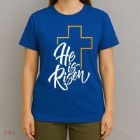 He Is Risen Easter Sunday T-Shirt thumb 4