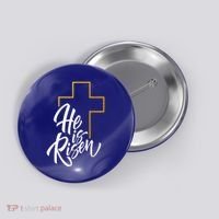 He Is Risen Easter Sunday Button thumb 0