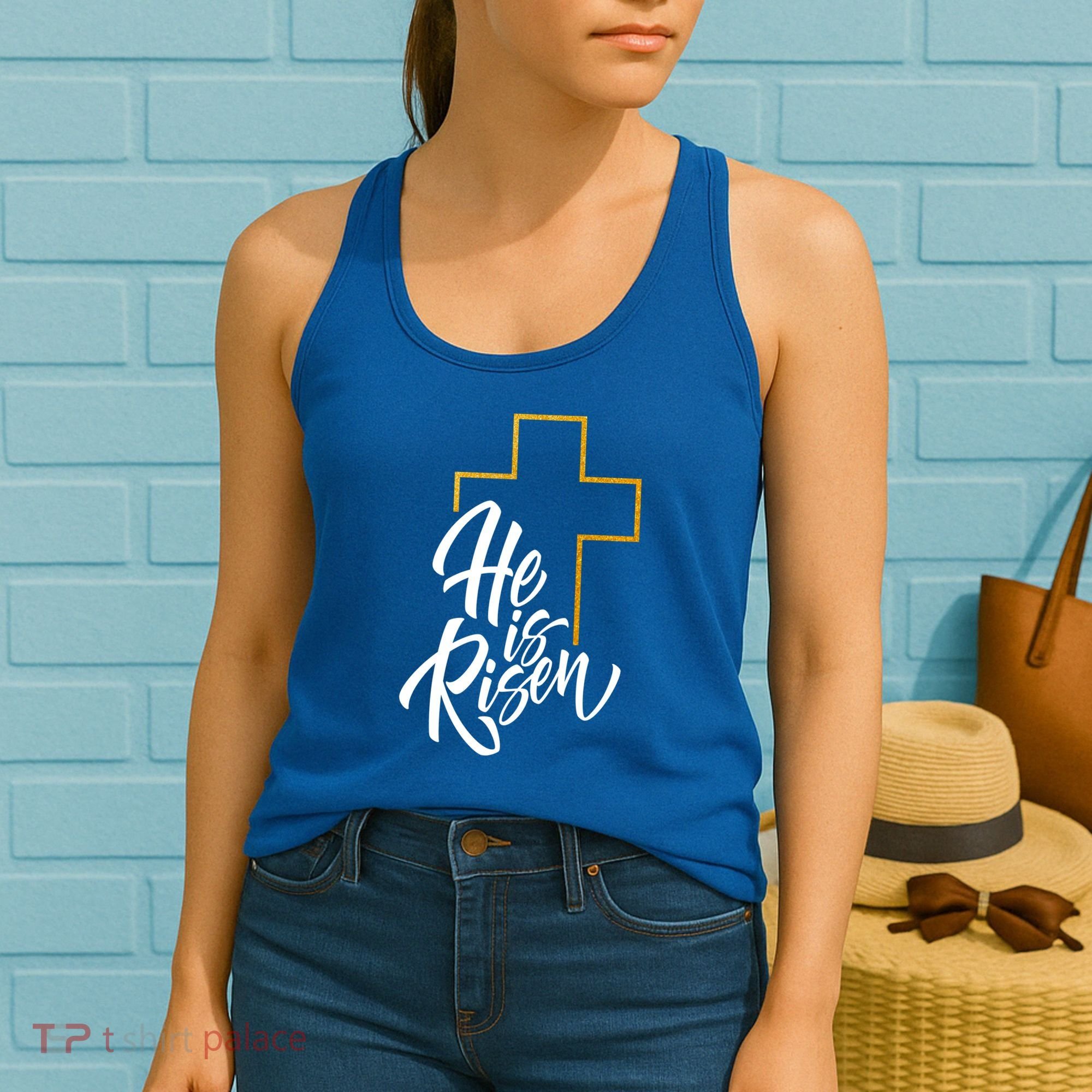He Is Risen Easter Sunday Women's Tank Top