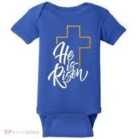 He Is Risen Easter Sunday Baby Bodysuit thumb 0