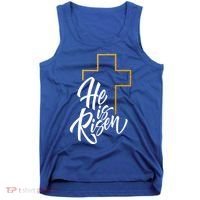 He Is Risen Easter Sunday Tank Top thumb 0