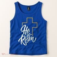 He Is Risen Easter Sunday Tank Top thumb 2