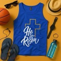 He Is Risen Easter Sunday Tank Top thumb 4