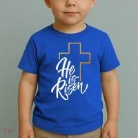 He Is Risen Easter Sunday Toddler T-Shirt thumb 2