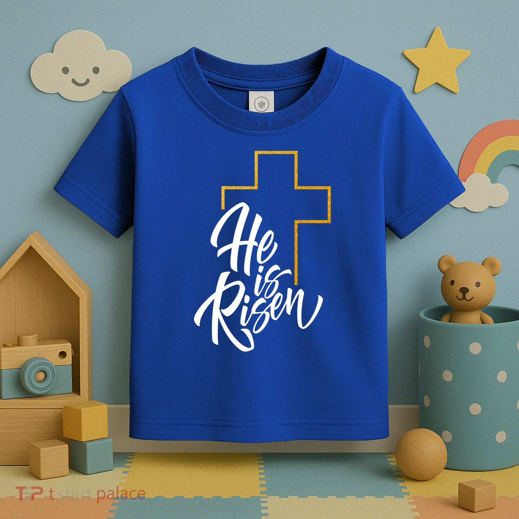 He Is Risen Easter Sunday Toddler T-Shirt