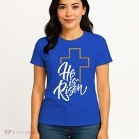 He Is Risen Easter Sunday Women's T-Shirt thumb 4