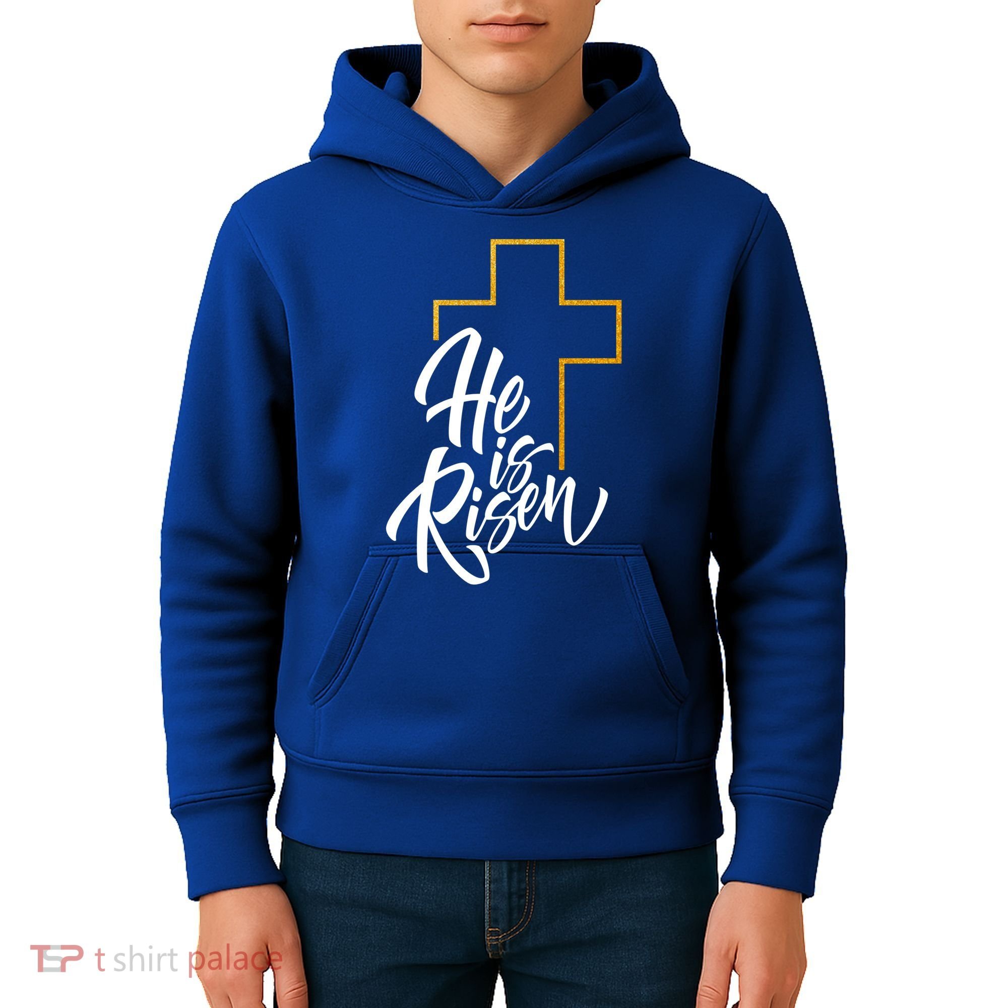 He Is Risen Easter Sunday Kids Hoodie