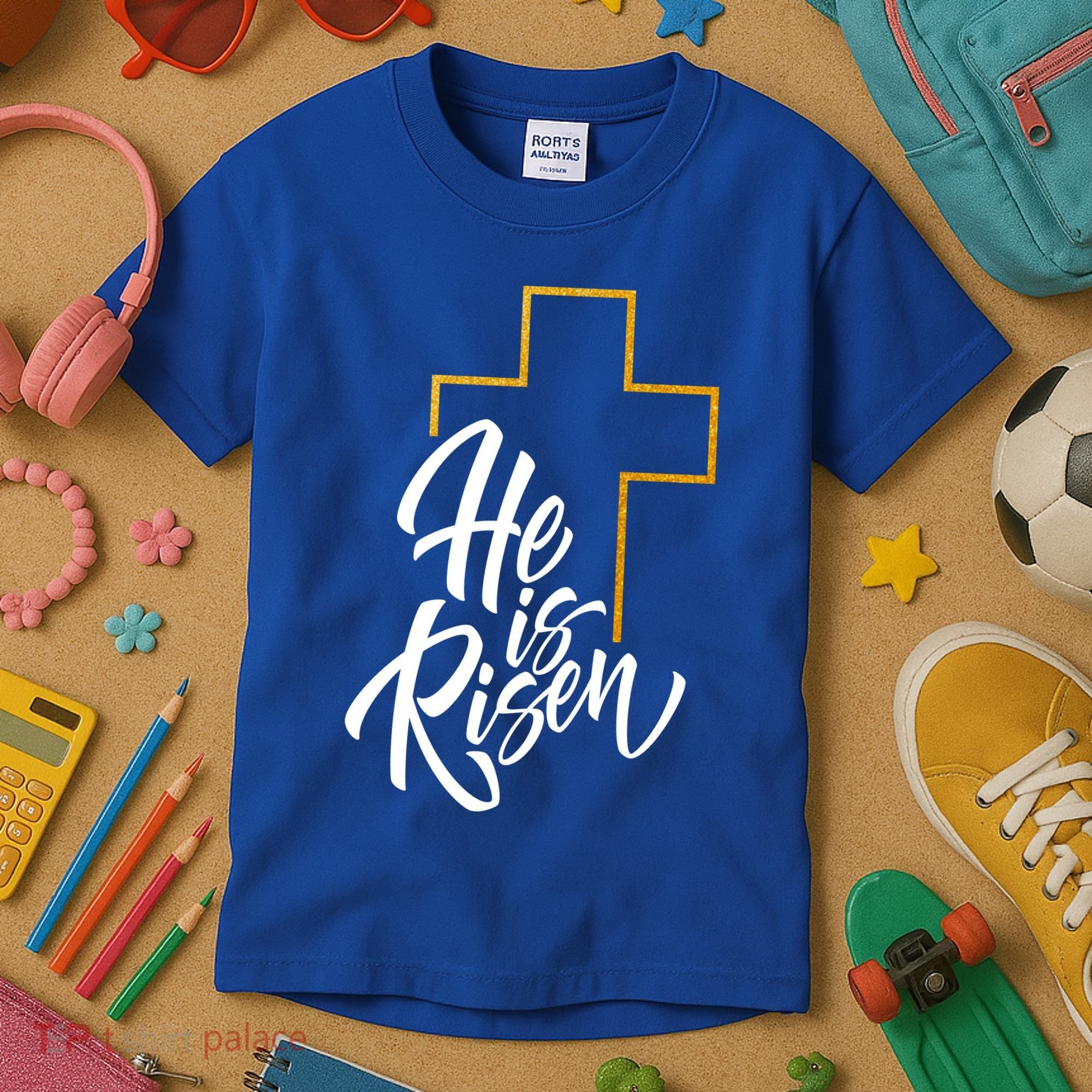 He Is Risen Easter Sunday Kids T-Shirt