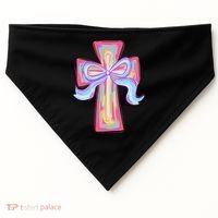 He Is Risen Jesus Christian Happy Easter Women USA-Made Doggie Bandana thumb 0