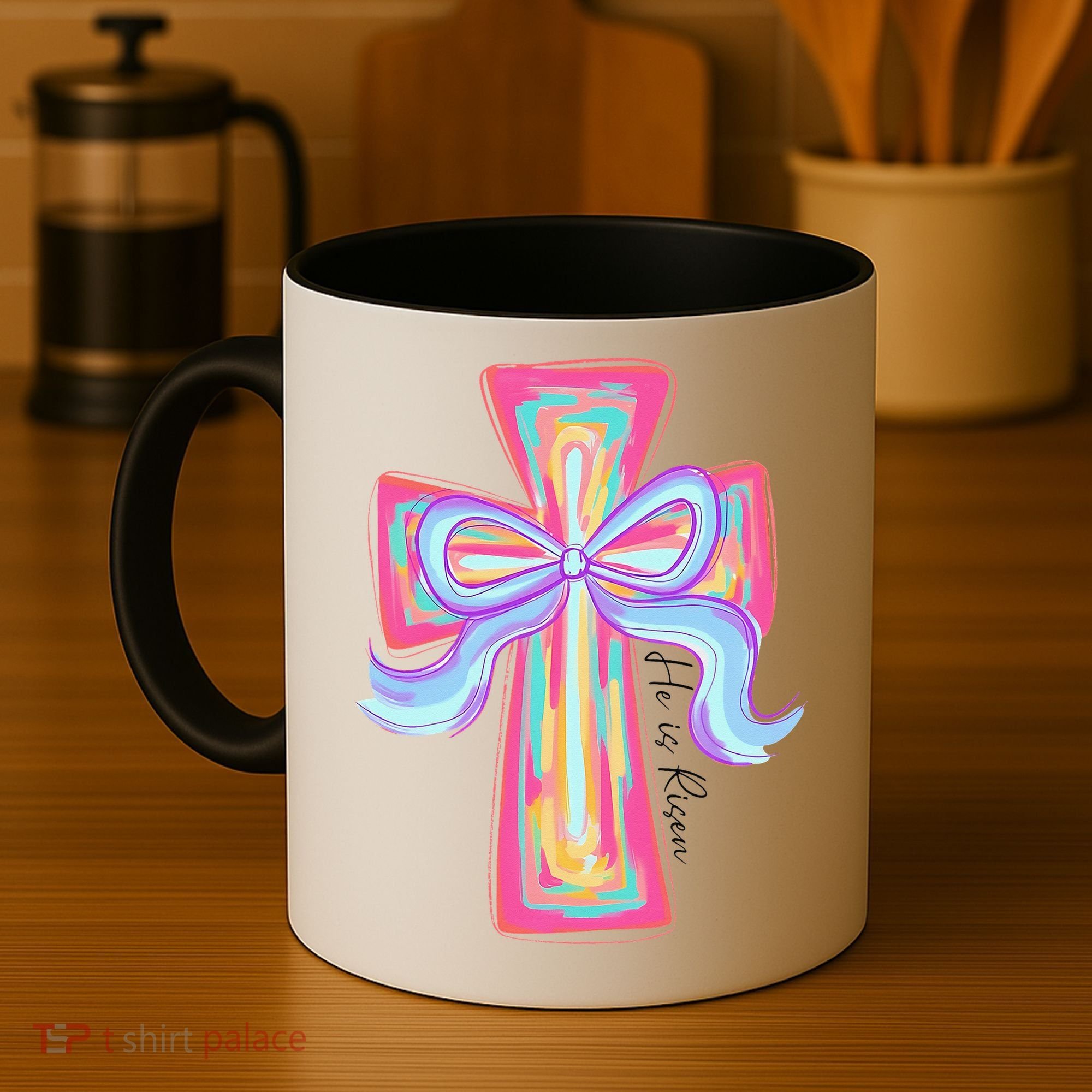 He Is Risen Jesus Christian Happy Easter Women Coffee Mug