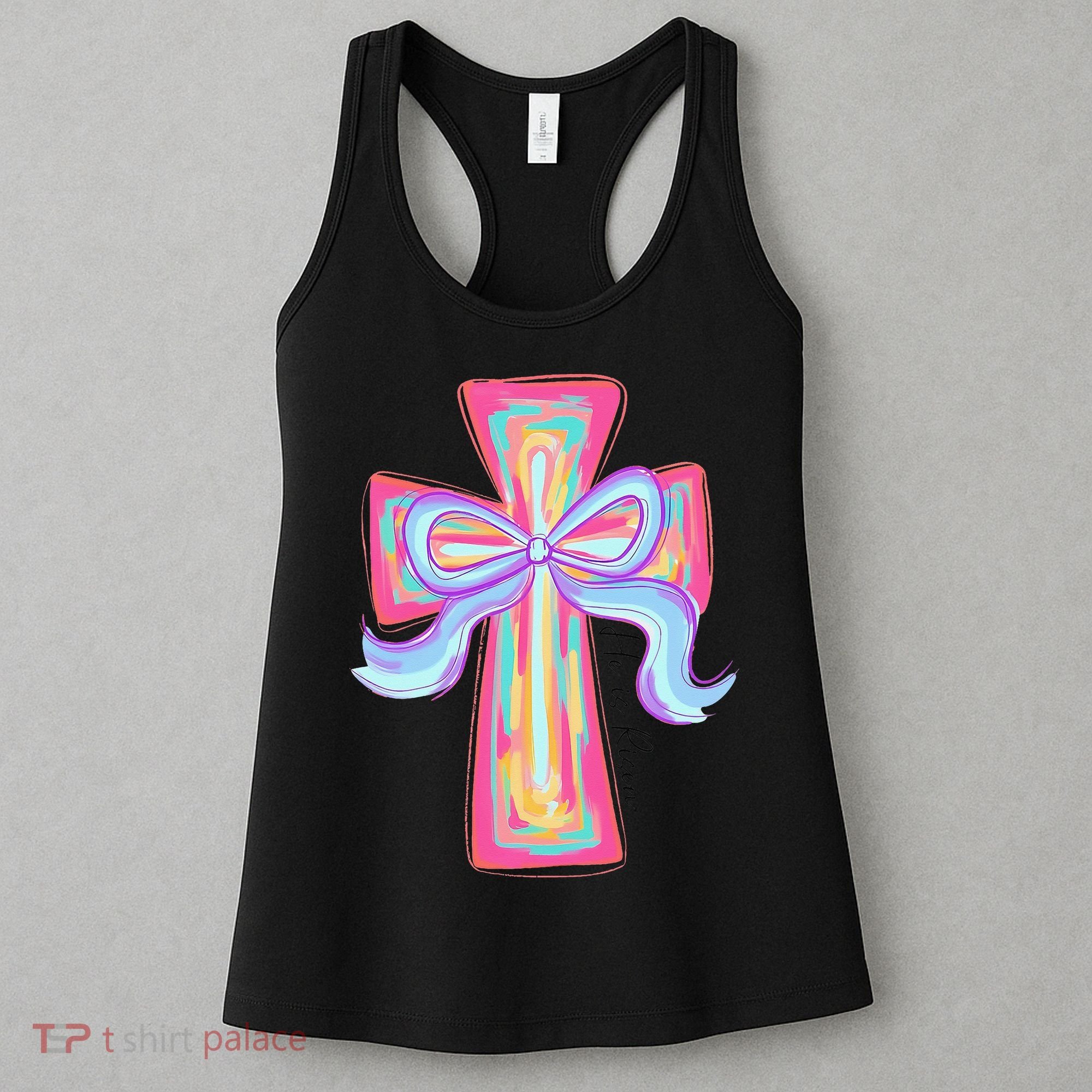 He Is Risen Jesus Christian Happy Easter Women Women's Tank Top
