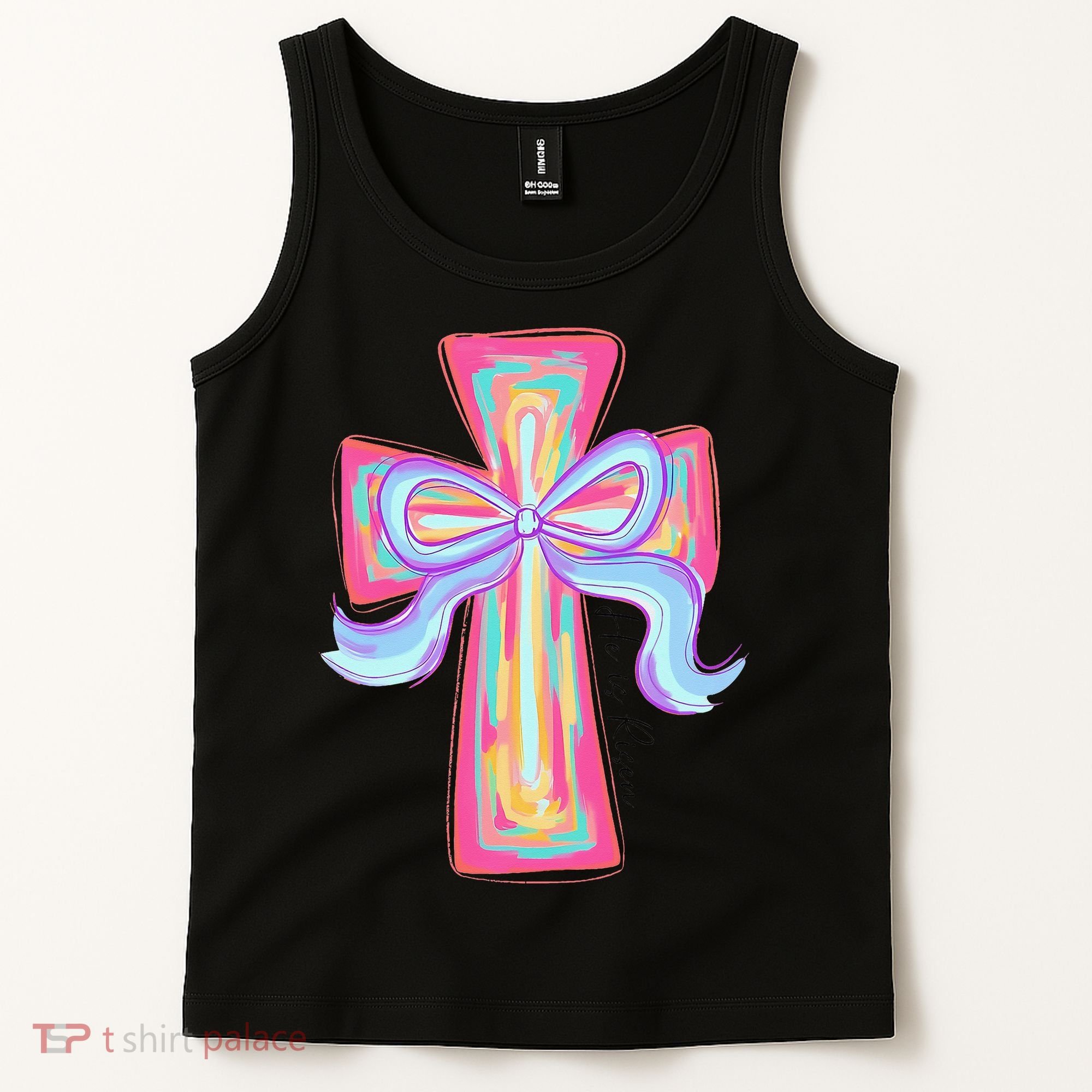 He Is Risen Jesus Christian Happy Easter Women Tank Top