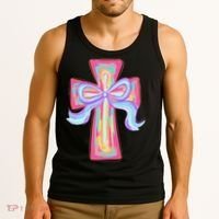 He Is Risen Jesus Christian Happy Easter Women Tank Top thumb 3