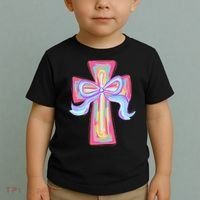 He Is Risen Jesus Christian Happy Easter Women Toddler T-Shirt thumb 2