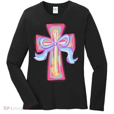 He Is Risen Jesus Christian Happy Easter Women Women's Long Sleeve Shirt