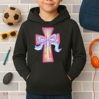 He Is Risen Jesus Christian Happy Easter Women Kids Hoodie thumb 2