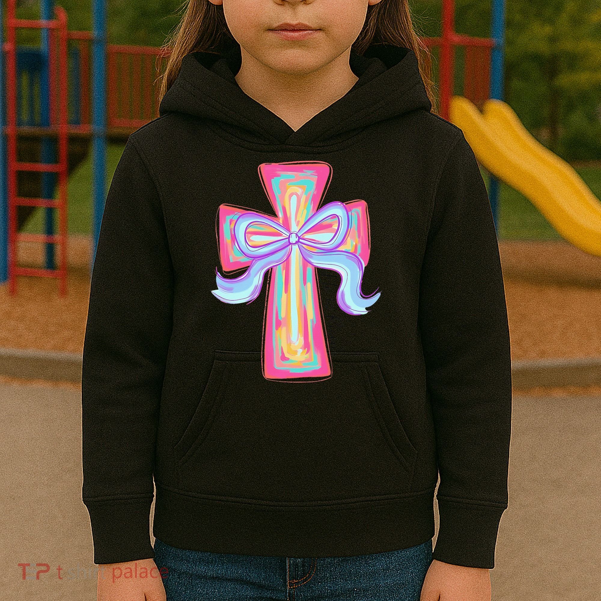 He Is Risen Jesus Christian Happy Easter Women Kids Hoodie