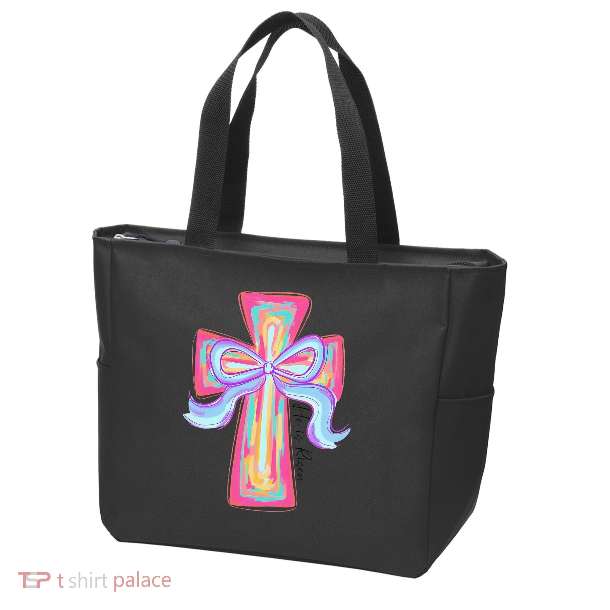 He Is Risen Jesus Christian Happy Easter Women Tote Bag